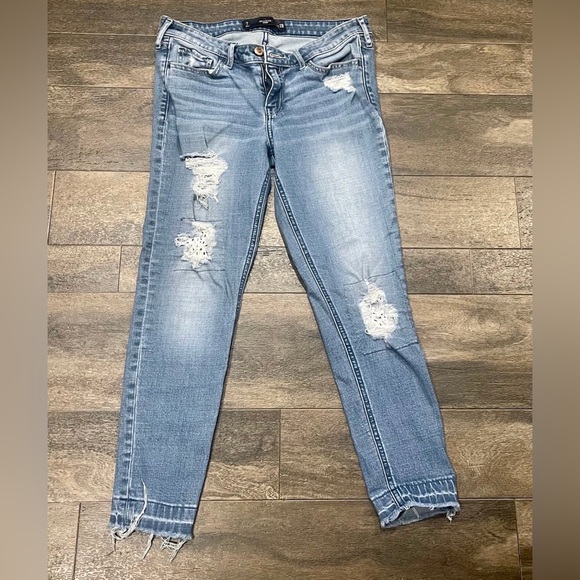Hollister crop jean size 7 waist 28 - Picture 4 of 5